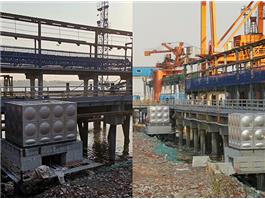 南京揚(yáng)子石化碼頭9臺30T污水處理水箱